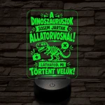 Állatorvos szakma lámpa – 7 színű, színváltós 3D LED lámpa