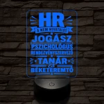 HR szakma lámpa – 7 színű, színváltós 3D LED lámpa