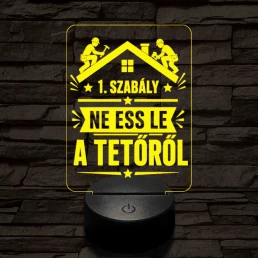 Ács szakma lámpa – 7 színű, színváltós 3D LED lámpa