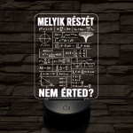 Matematikus szakma lámpa – 7 színű, színváltós 3D LED lámpa