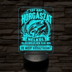 Horgász lámpa – 7 színű, színváltós 3D LED lámpa