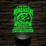 Horgász lámpa – 7 színű, színváltós 3D LED lámpa