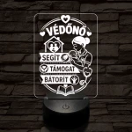 Védőnő szakma lámpa – 7 színű, színváltós 3D LED lámpa