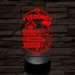 Védőnő szakma lámpa – 7 színű, színváltós 3D LED lámpa