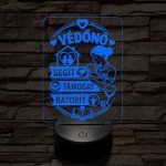 Védőnő szakma lámpa – 7 színű, színváltós 3D LED lámpa