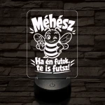 Méhész szakma lámpa – 7 színű, színváltós 3D LED lámpa