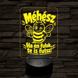 Méhész szakma lámpa – 7 színű, színváltós 3D LED lámpa