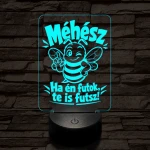 Méhész szakma lámpa – 7 színű, színváltós 3D LED lámpa