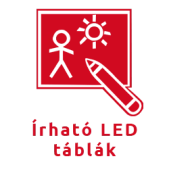 Írható LED táblák